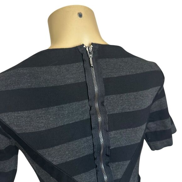 Anthropologie Maeve Stripe Pencil Short Sleeve stretchy Dress 6 petite - Picture 4 of 6